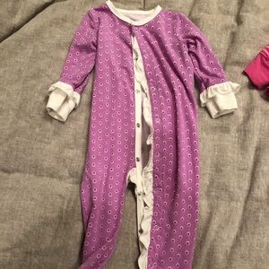 Sweet bamboo footie 3-6